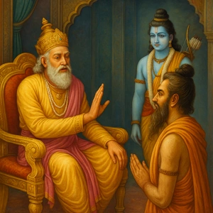 King Dasharatha Refuses to Send Sri Rama With Sage Vishwamitra