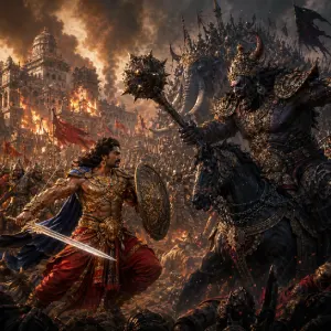 காசியின் அரசன் யுத்தம் செய்ய செல்கிறார்