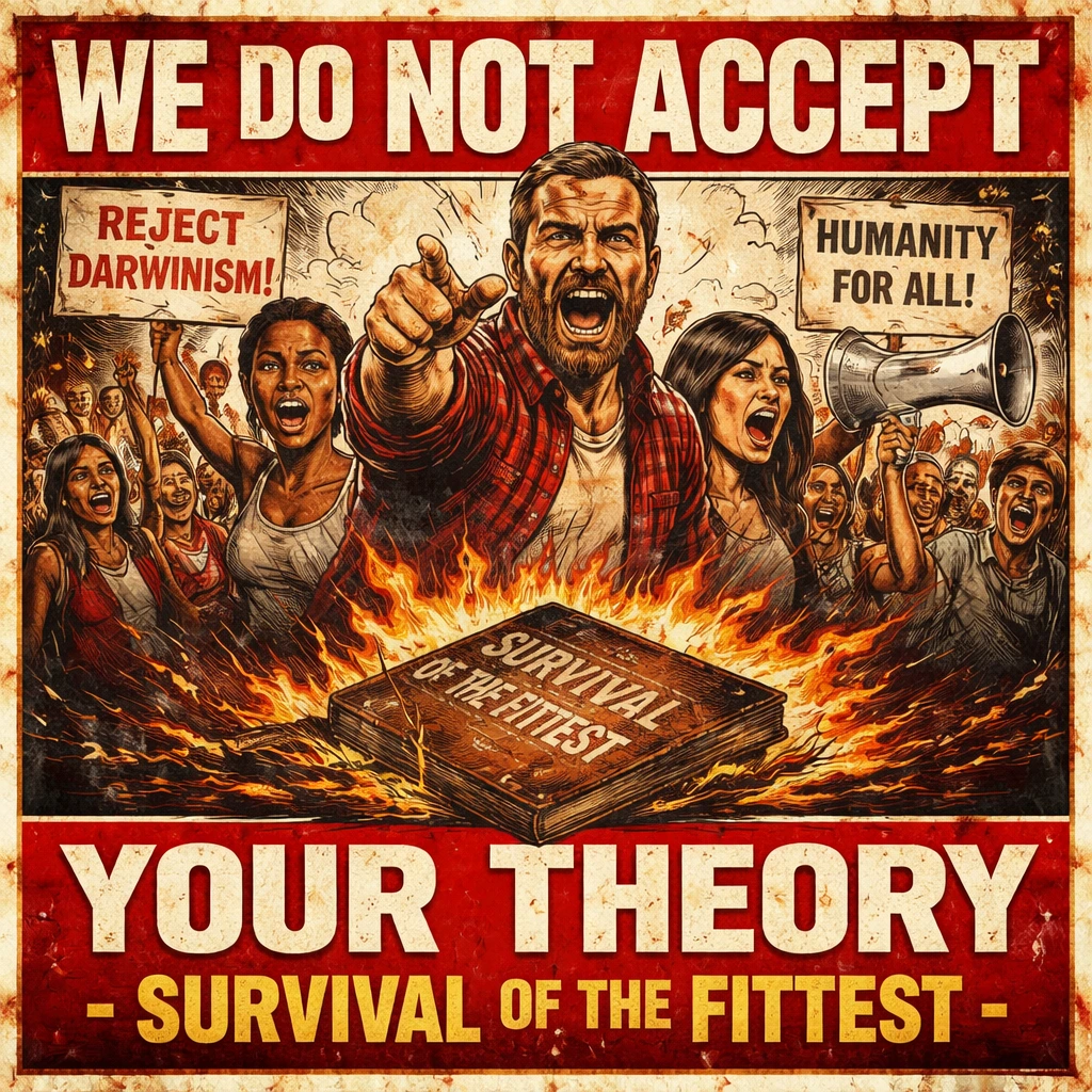 We Do Not Accept Your Theory – Survival of the Fittest