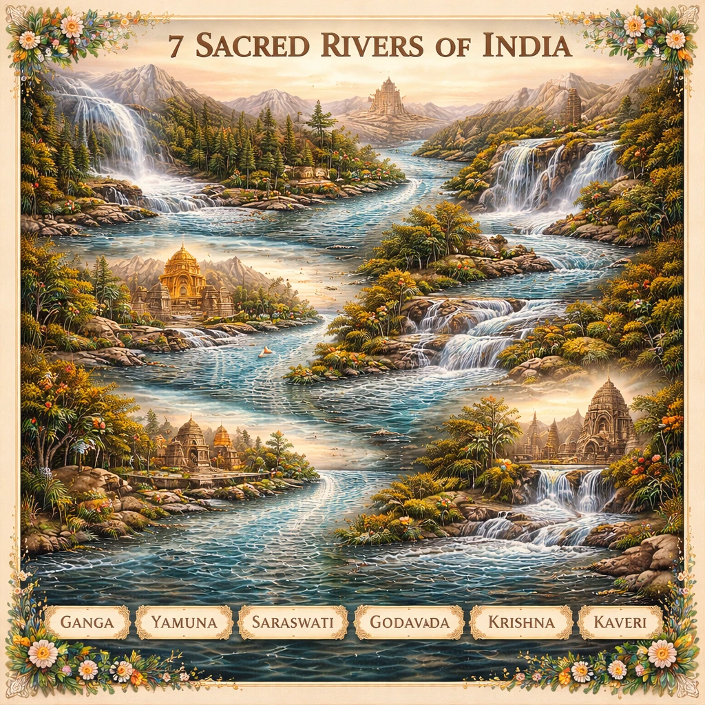 Rigveda on Seven Punya Nadis of Hindustan