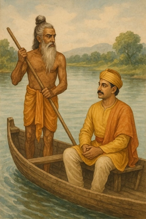சுந்தரேஸ்வரப் பெருமாள் சோழ அரசனுக்கு தர்சனம் கொடுக்கிறார்
