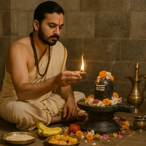 Results of the Various Steps in Shiva Puja