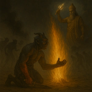 Evil Forces Self Declare and Surrender Before Agni