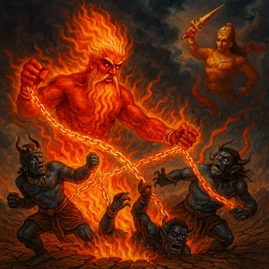 Praying to Agni to Manifest Himself in His Evil-Torturing Aspect