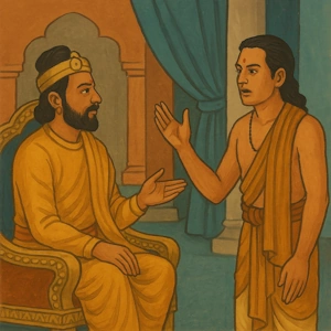 Uttanka Persuades Janamejaya to Conduct Sarpa Yajna