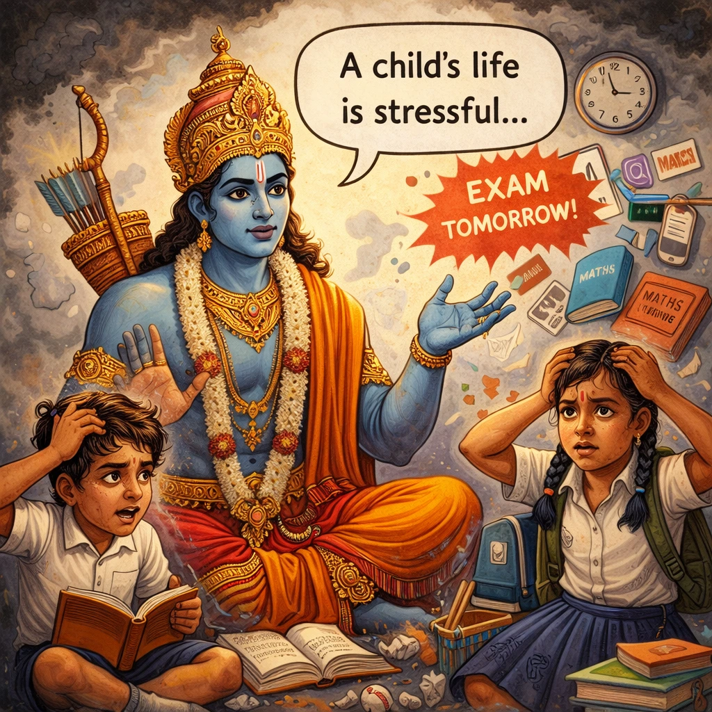 A Child's Life Is Stressful, Says Lord Rama
