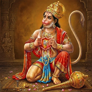 Hanumanji Prevented From Serving Sri Ramji