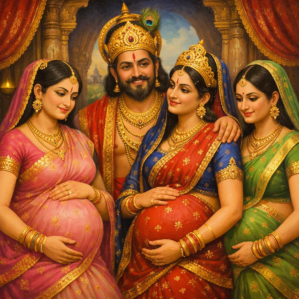 How the Queens of Dasharatha Conceived