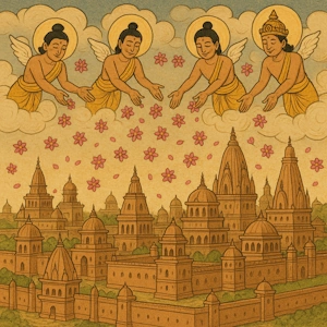 Pushpavrishti in Ayodhya