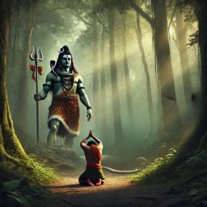 വാല്മീകിക്ക് ശിവൻ ശാപമോക്ഷം നൽകുന്നു