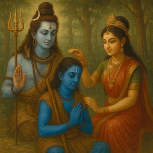 भगवान कृष्ण को मिला भगवान शिव का आशीर्वाद