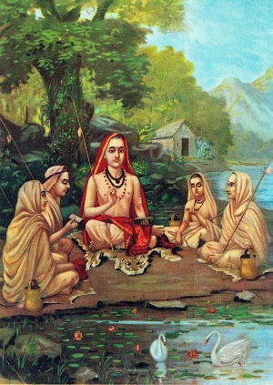 Sankaracharya painting by Raja Ravi Varma