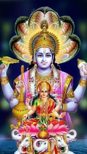 Lakshmi And Vishnu